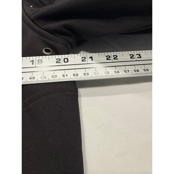 Guess Men's Soft Shell Hooded Jacket Size S Black Full Zip Long Sleeve Pocket - Picture 6 of 10